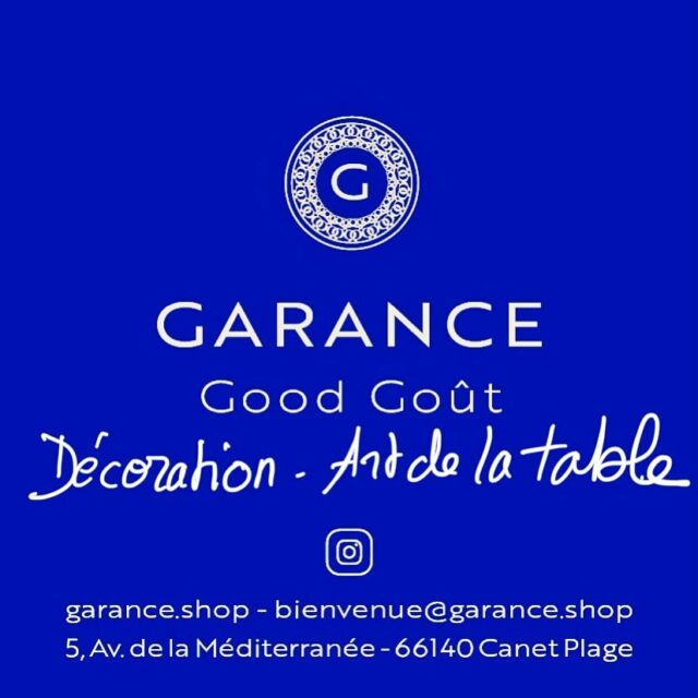 💙 Garance Good Goût 💙
Boutique Concept Store
Décoration - Art de la table
@nordlux 
@la_rochere_france
@lestoilesdusoleilfrance 
@canetenroussillon